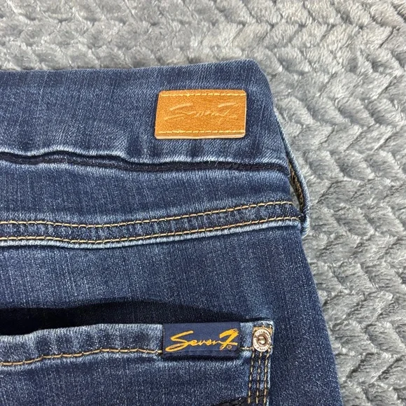 Seven Women's Dark Blue Stretch Denim Jeans - Picture 8 of 8